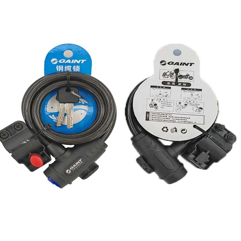 Heavy-Duty Steel Cable Chain Lock With Keys — Flexible Security for Your Bike - Image 2