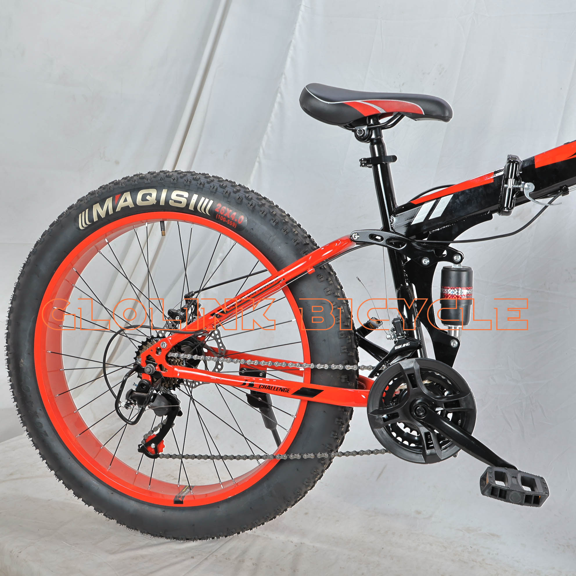 Challenger Bike Size 26 Fat Bike for teens and adults – Foldable, Full Suspension & Disc Brakes - Image 4