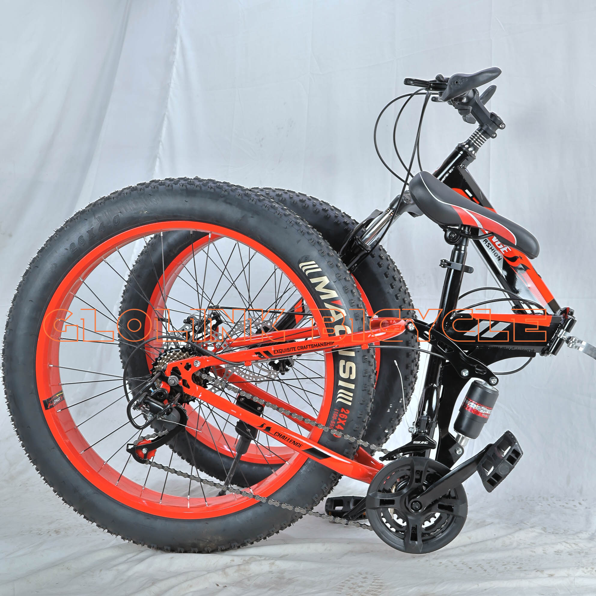 Challenger Bike Size 26 Fat Bike for teens and adults – Foldable, Full Suspension & Disc Brakes - Image 2