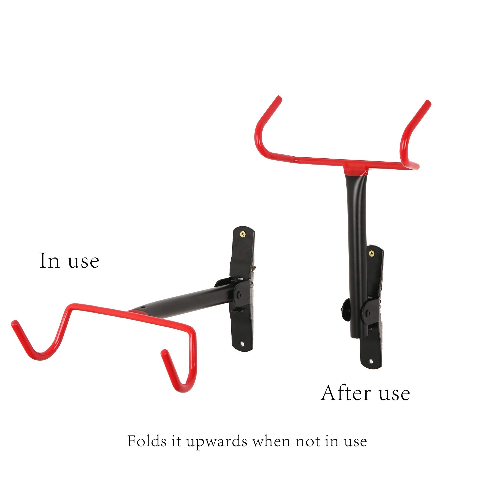 Bike Hanger Wall Mount – Foldable Horizontal Bike Storage Holder - Image 3